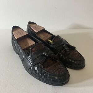 Vintage Bragano Shoes‎ Mens 11 M 04334 Woven Tassel Dress Formal Casual